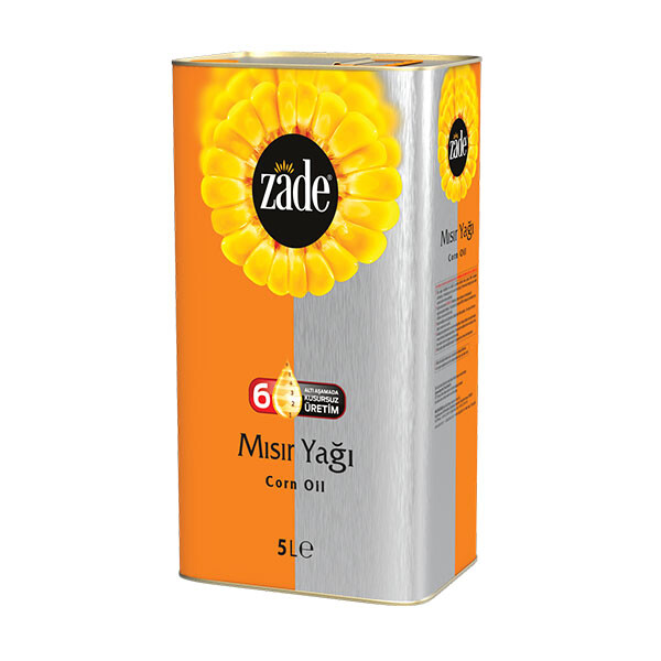 Zade - Zade Mısır Yağı 5 Litre Teneke