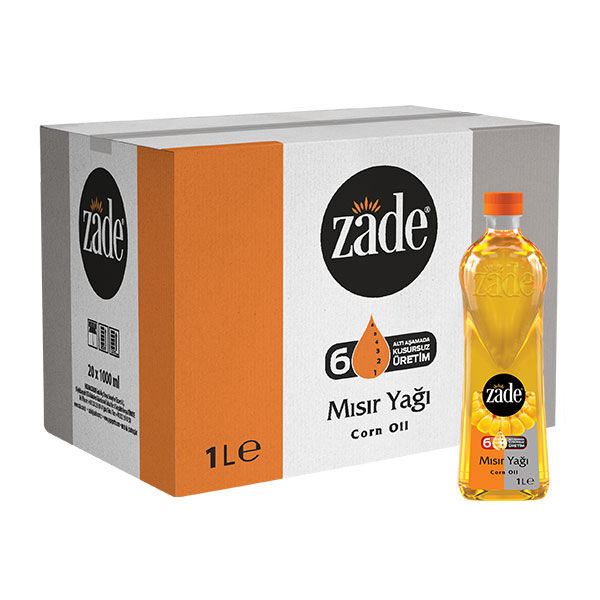 Zade Mısır Yağı 1 Litre Pet Şişe Koli 16'lı Set - 16x1 Litre