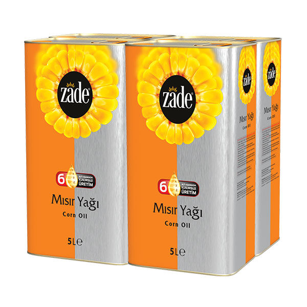 Zade Mısır Yağı 5 Litre Teneke Koli 4'lü Set - 4x5 Litre