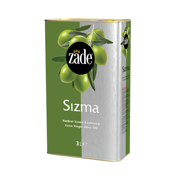 Zade - Zade Natürel Sızma Zeytinyağı 3 Litre Teneke Zade - Zade Natürel Sızma Zeytinyağı 3 Litre Teneke