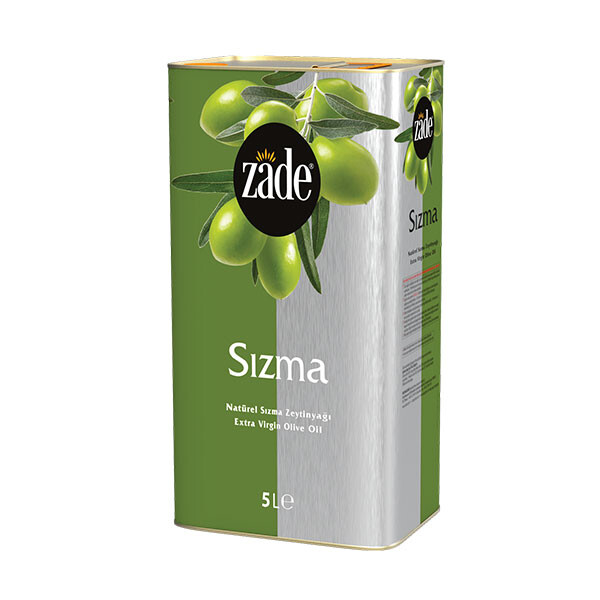 Zade - Zade Natürel Sızma Zeytinyağı 5 Litre Teneke