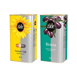 Zade - Zade Riviera Zeytinyağı ve Ayçiçek Yağı Avantaj Paketi - 10 Litre Zade - Zade Riviera Zeytinyağı ve Ayçiçek Yağı Avantaj Paketi - 10 Litre