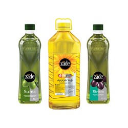 Zade - Zeytinyağı ve Ayçiçek Yağı Avantaj Paketi - 6,5 Litre Zade - Zeytinyağı ve Ayçiçek Yağı Avantaj Paketi - 6,5 Litre